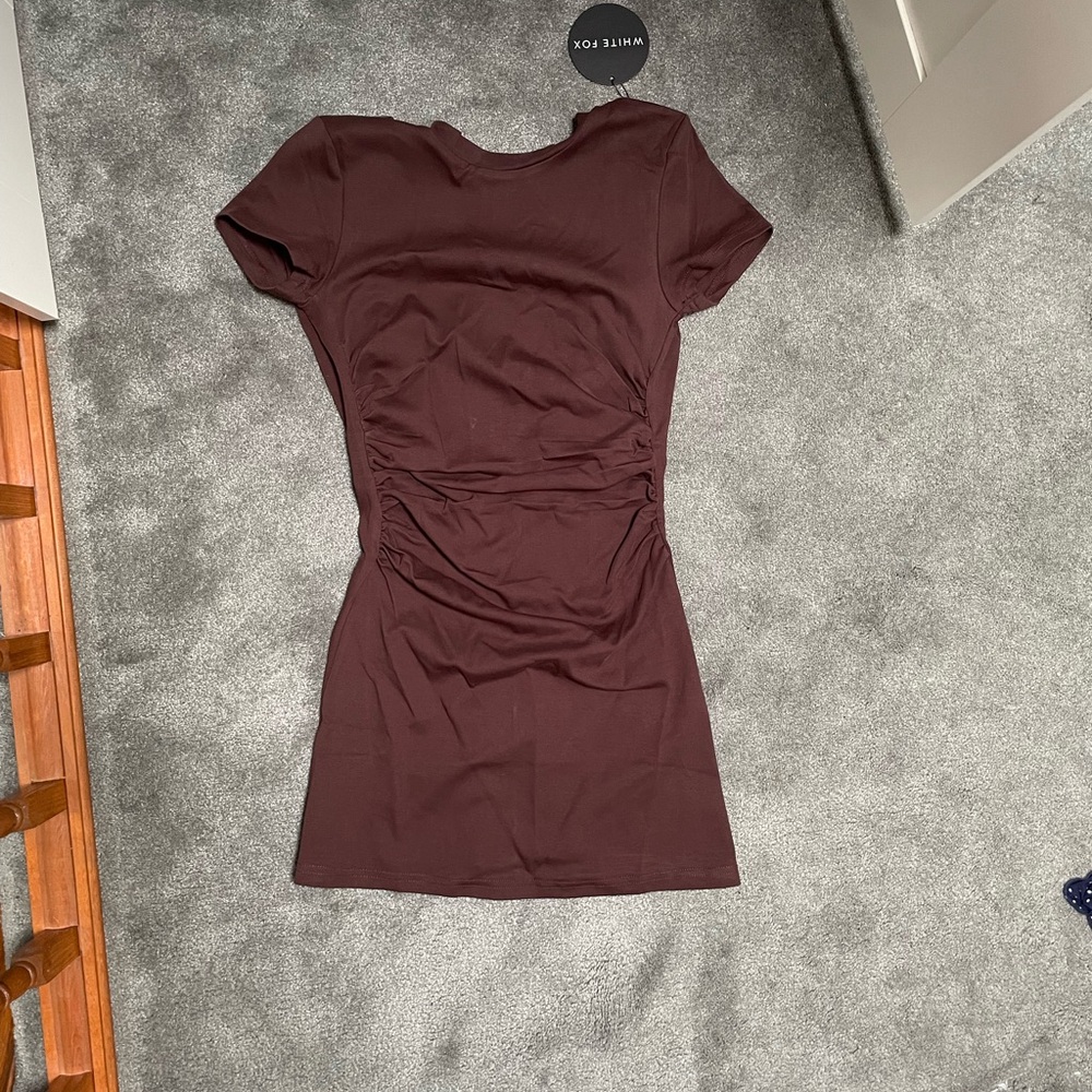 White Fox Boutique Chocolate Mini Dress